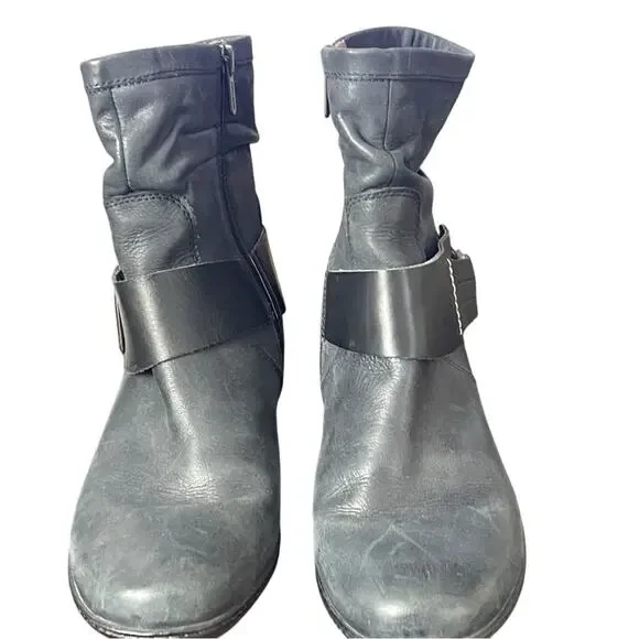 Pikolinos “Brujas” Leather Ankle Boots, Black, Side Zip, Streetwear, Weekend 8.5
